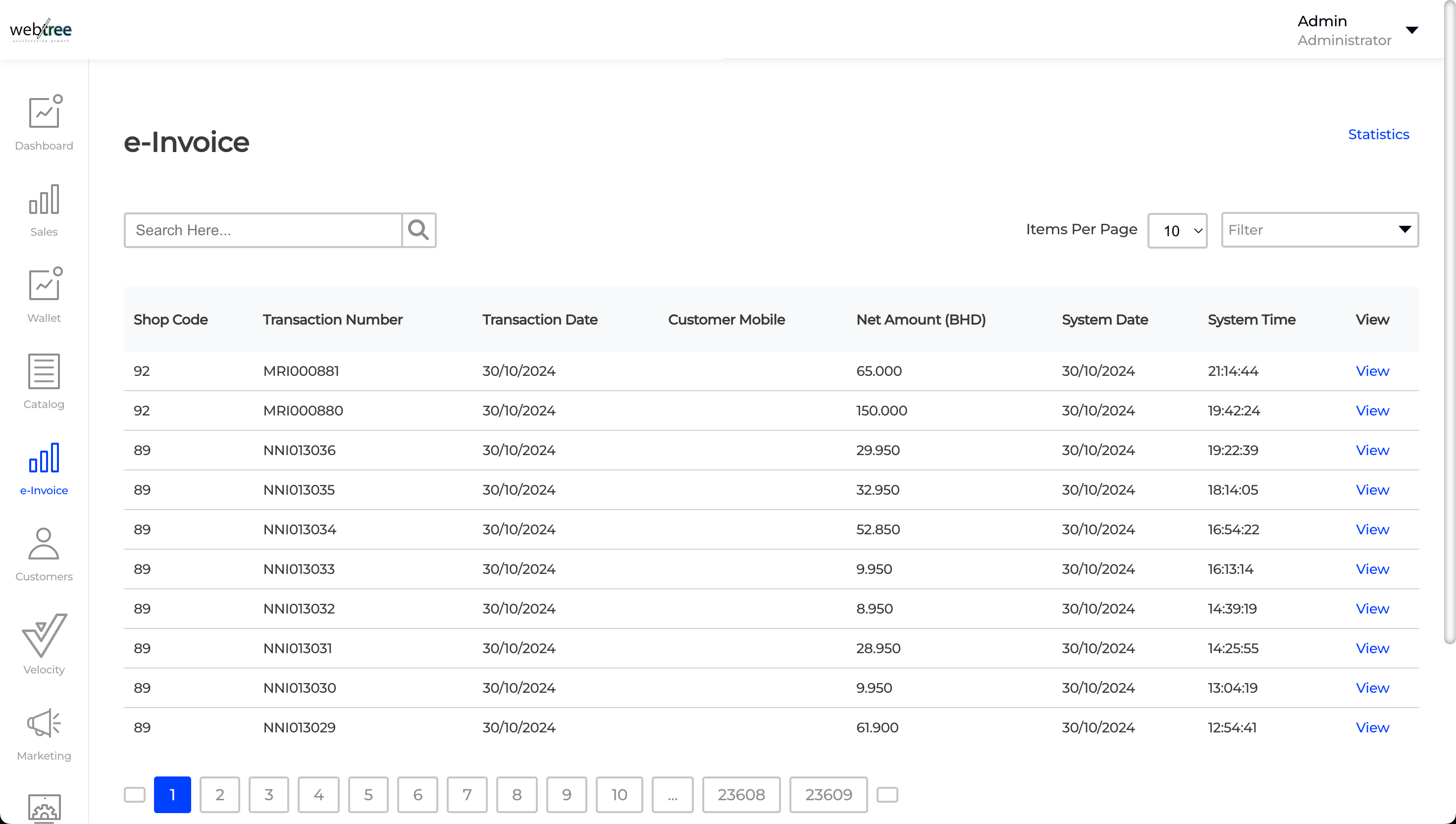 e invoicing portal