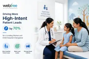 Healthcare digital marketing campaign for a leading hospital in Bangalore generating high-intent patient leads