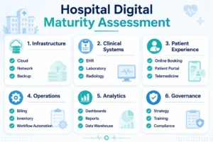 Hospital digital maturity assessment checklist for healthcare digital transformation by Webtree