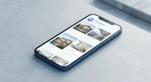 AI-powered real estate mobile app with property recommendations 