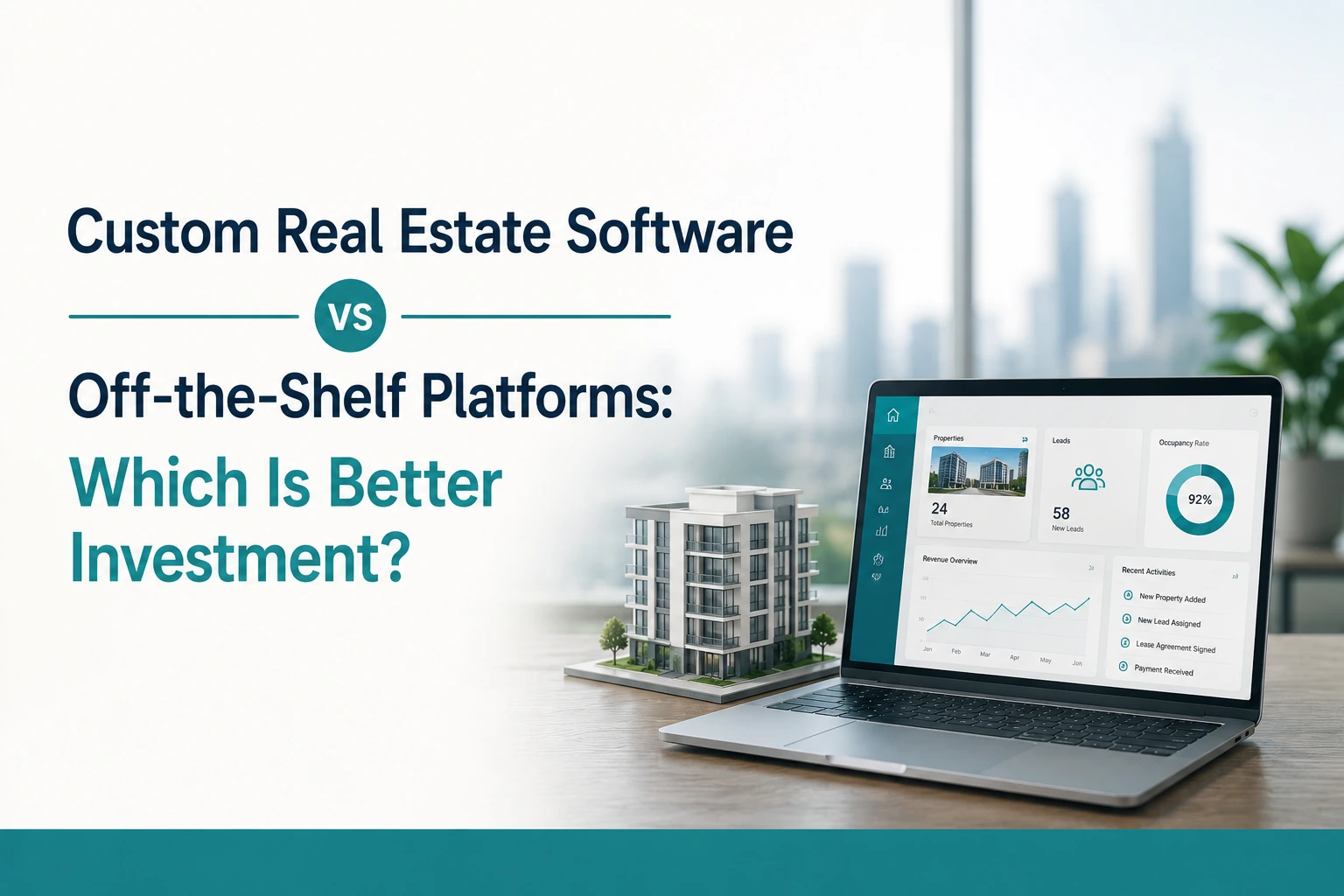Digital transformation connecting real estate development, sales and property management