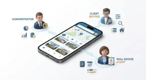 Real estate mobile app features for buyers agents and admins
