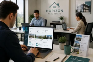 Small real estate agency using off-the-shelf property management software
